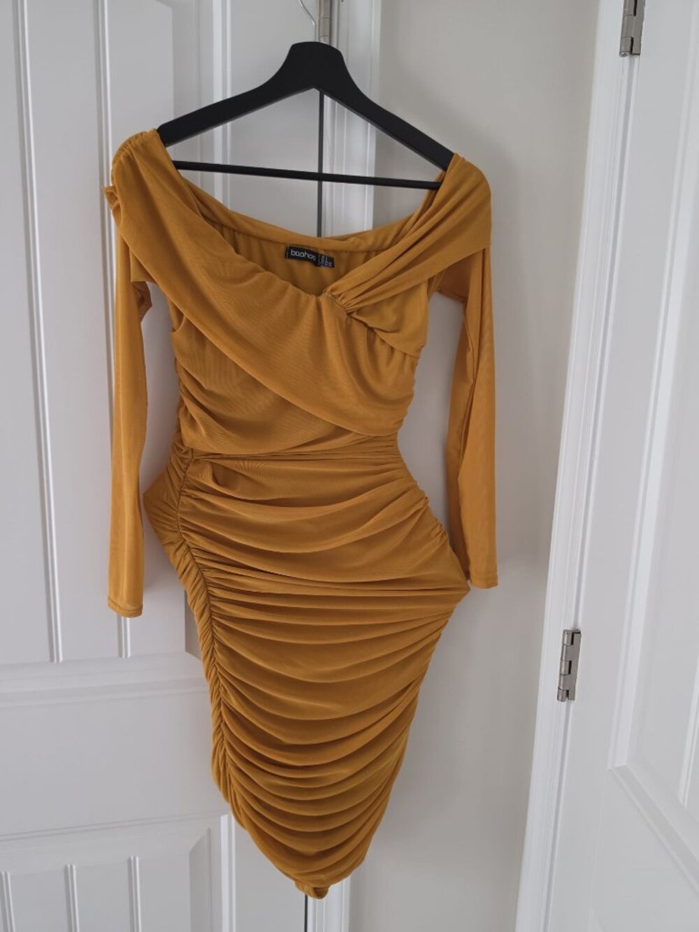 Boohoo Mustard Dress